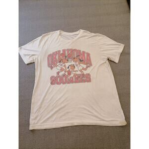 Opolis XL Male White Oklahoma Sooners NCAA Collegiate Team Graphic Tee